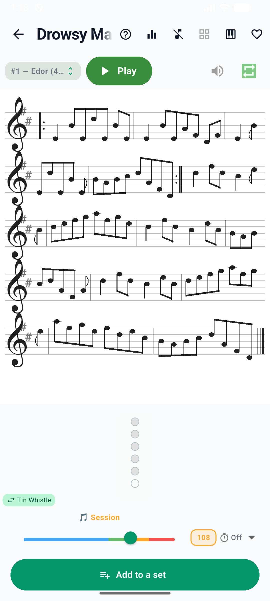 Doigtés tin whistle en temps réel